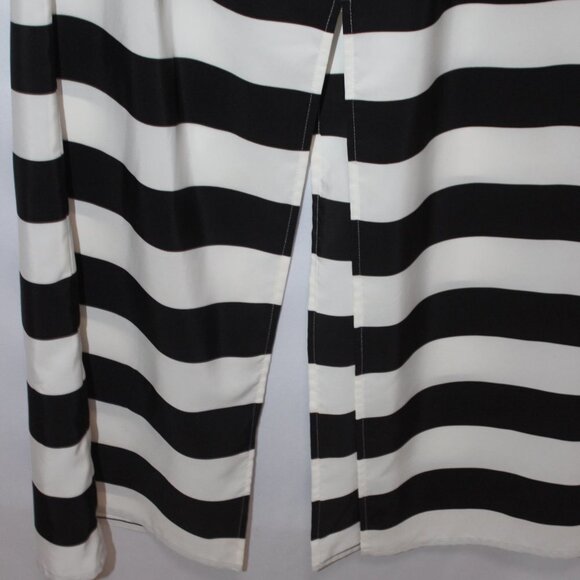 Vince Camuto Black and White Split Long Skirt - Picture 4 of 16